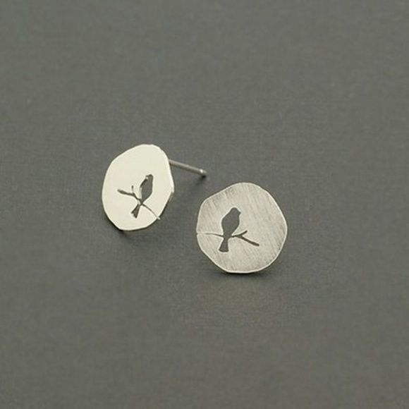 🐦Dainty & Delicate Bird on a Branch Earrings - Picture 5 of 8